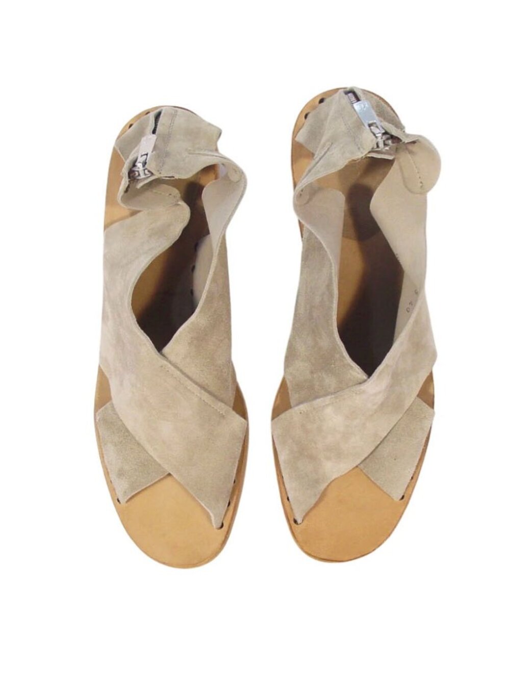OFFICINE CREATIVE Soiree New $600 Suede Heeled Sandals 40/10 - Made in ITALY - Picture 2 of 12